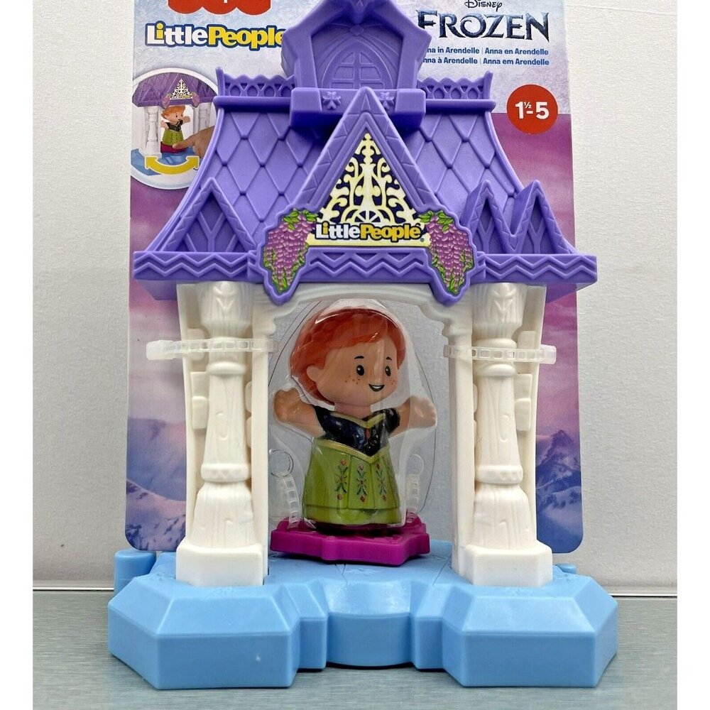 Fisher Price Little People Disney Frozen Anna in Arendelle Portable Playset - Picture 4 of 14